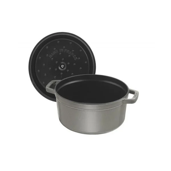 STAUB Cocotte Fonte Ronde 16 Cm Gris Graphite 1,2 L SOLDES TOUT À 3