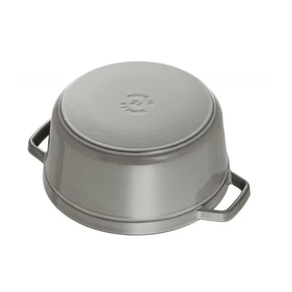 STAUB Cocotte Fonte Ronde 16 Cm Gris Graphite 1,2 L SOLDES TOUT À 4