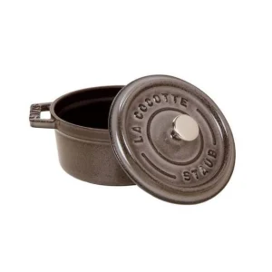 en solde STAUB Cocotte Fonte Ronde 20 cm Gris Graphite 2,2 L 6