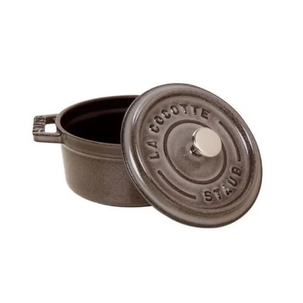 en solde STAUB Cocotte Fonte Ronde 20 cm Gris Graphite 2,2 L 3