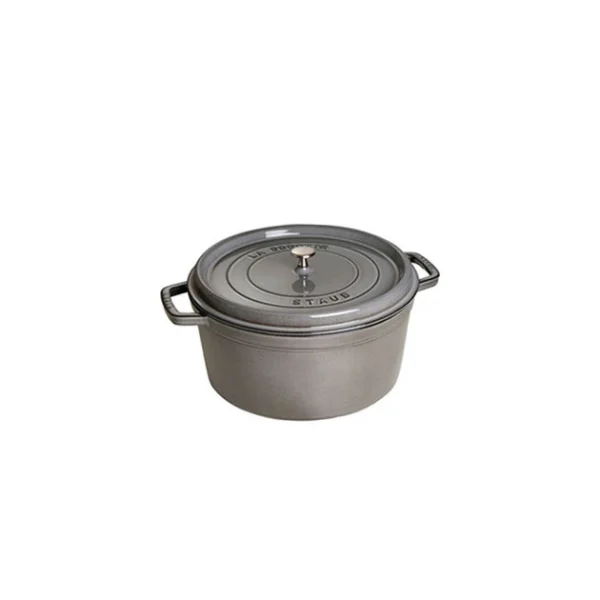 en solde STAUB Cocotte Fonte Ronde 20 cm Gris Graphite 2,2 L 1