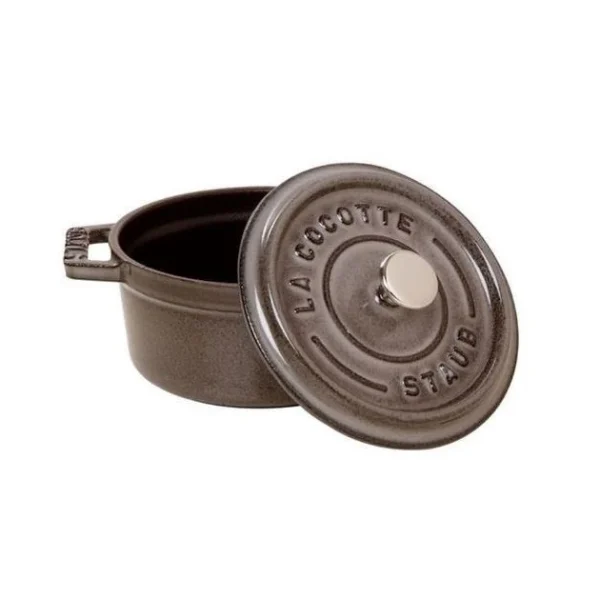 STAUB Cocotte Fonte Ronde 24 Cm Gris Graphite 3,8 L Dernières Nouveautés 3