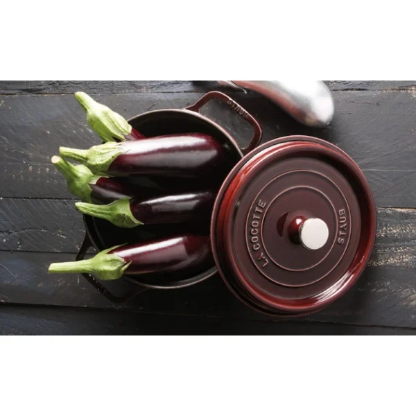 STAUB Cocotte Fonte Ronde 28 cm Grenadine Majolique 6,7 L dernière tendance 3