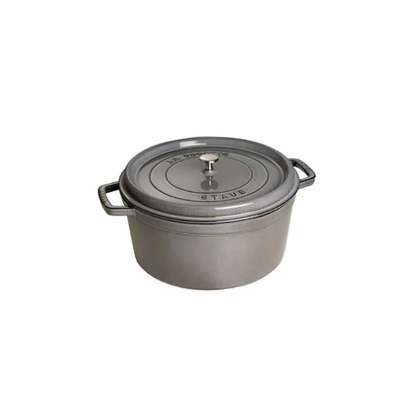 achetez pas cher STAUB Cocotte Fonte Ronde 28 cm Gris Graphite 6,7 L 1