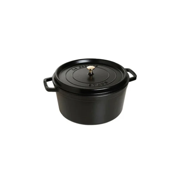 STAUB Cocotte Fonte Ronde 28 cm Noir Mat 6,7 L Nouvelle Collection 1