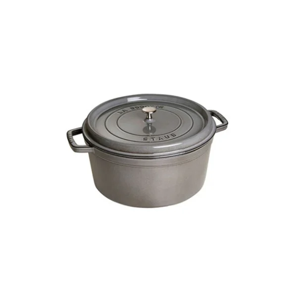 STAUB Cocotte Fonte Ronde 30 Cm Gris Graphite 8,35 L magasins pas chers 1