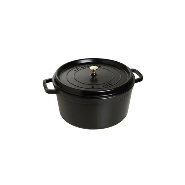 à prix imbattables STAUB Cocotte Fonte Ronde 30 Cm Noir Mat 8,35 L 1