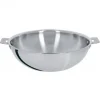 achetez pas cher Wok Casteline Ø 24 Cm Manche Amovible Inox Cristel 5