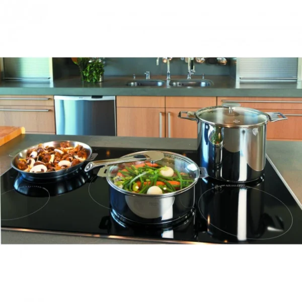 achetez pas cher Wok Casteline Ø 24 Cm Manche Amovible Inox Cristel 5