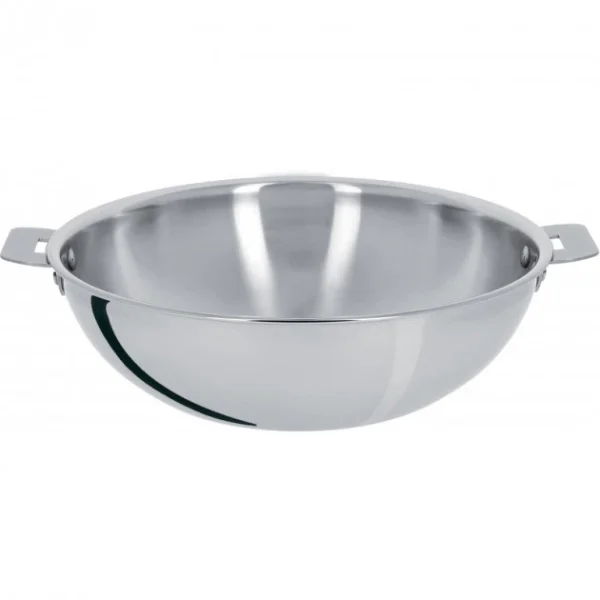 achetez pas cher Wok Casteline Ø 24 Cm Manche Amovible Inox Cristel 1