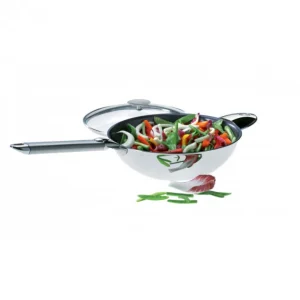 Wok Casteline Ø 28 cm Manche Amovible Anti-Adhésif Inox Cristel grande qualité 14