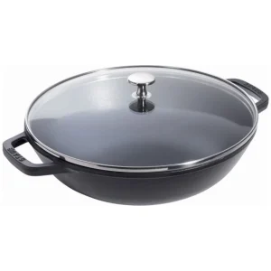 Wok en Fonte 30 cm Noir Staub Neuve avec étiquette 6