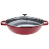 Wok En Fonte 30 Cm Rouge Staub soldes 7