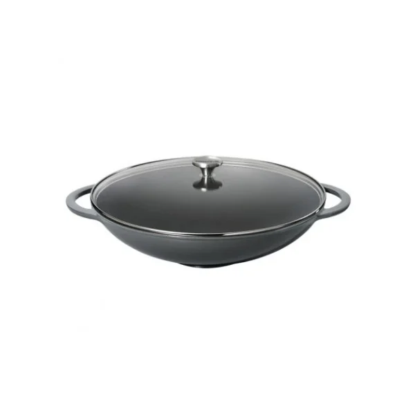 Large choix en ligne Wok en Fonte 37 cm Caviar Chasseur 1