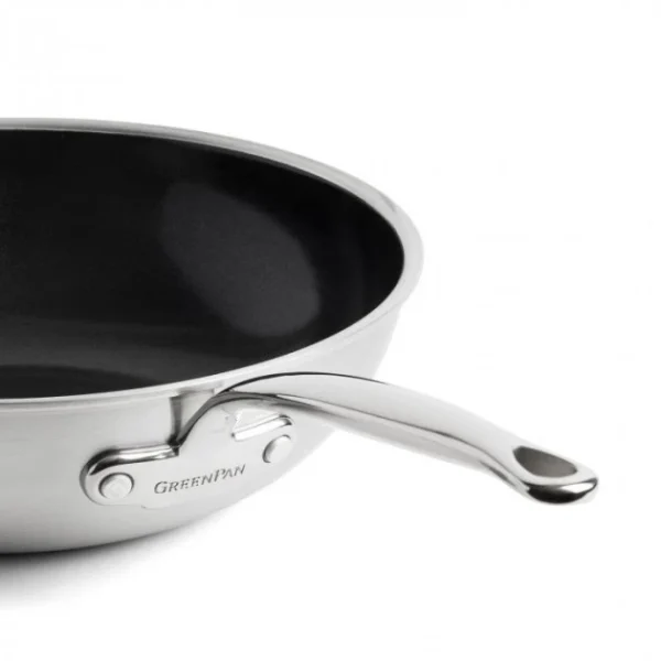 Wok Inox Ø 30 cm PREMIERE GreenPan Retour Facile et Gratuit 3