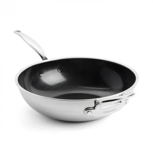 Wok Inox Ø 30 cm PREMIERE GreenPan Retour Facile et Gratuit 1